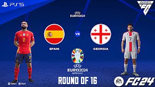 FC 24 - Spain vs. Georgia - EURO 2024 Round Of 16 Match | PS5™ [FullHD]