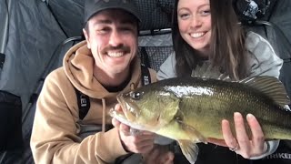 Ice Fishing LIVE w/ MY WIFE