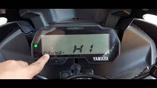 tutorial cara ganti nama di spidometer yamaha r15   Setting nama di spidometer r15v3