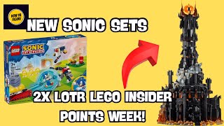 New LEGO Sonic Sets Announced & 2X LOTR LEGO Insider Points Week!