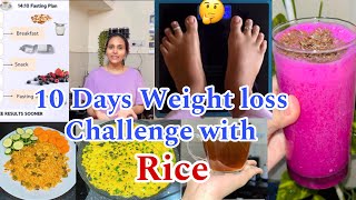 1st Day : 10 Days Weight loss ಚಾಲೆಂಜ್ ಸ್ಟಾರ್ಟ್ ಆಯ್ತು😍White Rice ಜೊತೆ ಚಾಲೆಂಜ್ | Working Women