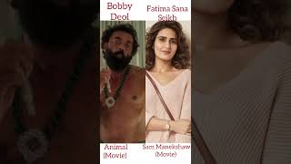 Top 3 actor and acrtres who worked in Animal movie VS Sam Manekshaw#shorts #trending#viral#ytshorts