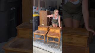 Stinky to Sexy 😎 MUST SEE Extreme Furniture Makeover #diy #furnitureflipping