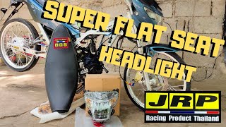 JRP SUPER FLAT SEAT (NEW LOGO) + HEADLIGHT Install | Raider 150 FI | Street Bike Project