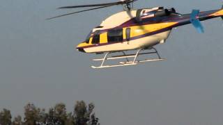 Tamir Aviation Bell 427 taking off at Ben Gurion airport-Israel