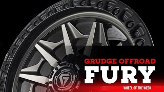 Grudge Offroad Fury Wheels: 18 & 20 INCH Matte Gunmetal with Black Bead Ring | 4x4 Wheels