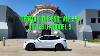 FSD V12.3.4 WITH TESLA MODEL Y