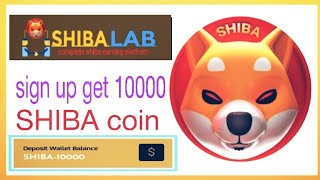 free SHIBA coin sign up get 10000🤑 SHIBA coin  active free Roi plan now 125% Return SHIBA coin