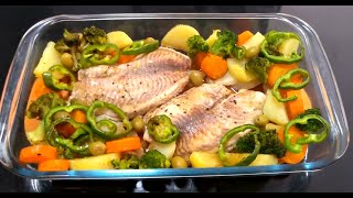 PEIXE AO FORNO COM LEGUMES - #shorts