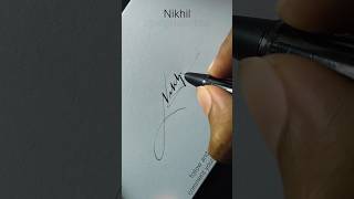 nikhil name signature style #signature #signoartist