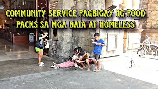 Community Service Pagbigay ng Food Packs sa mga Bata at Homeless in Baliwag || First Blogs