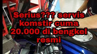 Servis Komstir Vixion R di Bengkel Resmi