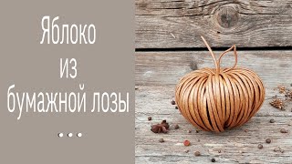 Яблоко из бумажной лозы / Apple from paper vine