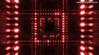 Square Tunnel & Flashing Lights Changing Colors  - 4K - #VIDEO #BACKGROUND - #VJ LOOP 149