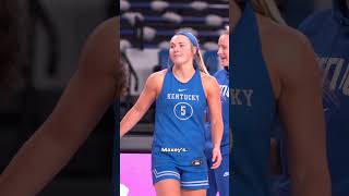 Georgia Amoore mic'd up at Kentucky WBB shootaround 🎤 #shorts