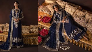 Afrozeh Divani Velvet Collection 3 Pieces Unstitched Maya Luxury Collection