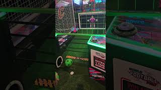 Playing arcade soccer the wrong way #round1 #roundone #arcade #game #soccer #gametime