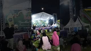 penampilan band lokal diacara bazar ramadhan Deli Serdang Sumatera Utara