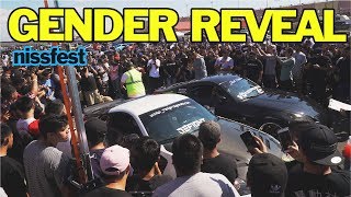 Gender Reveal at Exhaust Competition Nissfest