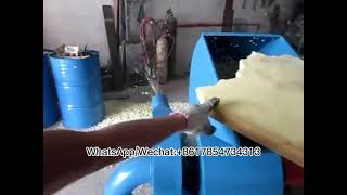 Sponge, latex block pulverizer