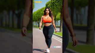 Curvy Plus-Size Indian Girl in Stylish Jogging Outfit | AI Model Look Book #virtualinfluencer