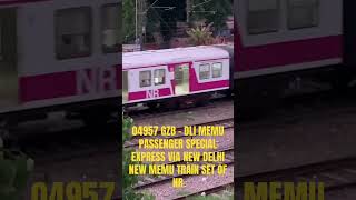 04957 GZB - DLI MEMU PASSENGER SPECIAL VIA NEW DELHI. THE NEW TRAIN-SET EMEU OF NR. #northernrailway