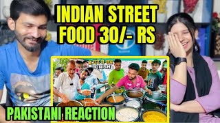 INDIAN Street Food 30/-Rs Highest Selling Rajma Chawal | Pakistani Reaction on INDIAN FOODS