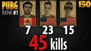 SHROUD, CHAD & JUST9N (45 KILL SQUAD GAME)