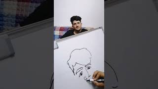 رسمت صديقي عل سبوره رأيكم 🎨😱