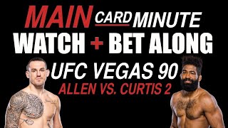 UFC Vegas 90: Allen vs. Curtis 2 LIVE Stream | Watch & Bet Along | Fight Companion | Best Live Bets