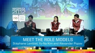 Yuna Kim, Stephane Lambiel & Alexander Popov Q&A with Youth Olympians