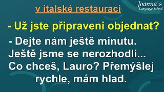 40 minut českých dialogů - ne příliš snadné, ale ani těžké