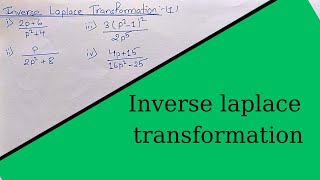 Inverse Laplace Transformation || Lecture 1