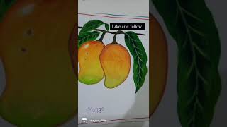 Fruits painting compilation #shorts #ytshorts #viralvideo #watercolorpainting