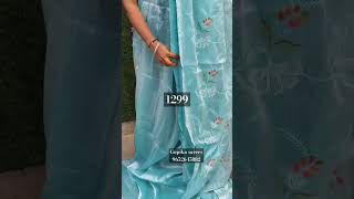 Beautiful Jimmichu saree with embroidery  and stone work