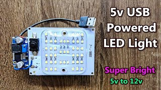 How to Make 5V USB Powered LED Light Using XL6009 Boost converter | POWER-GEN