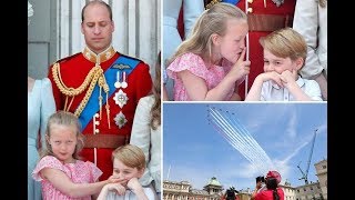 Cute moment royal cousin covers Prince George’s mouth on Palace balcony during Trooping the