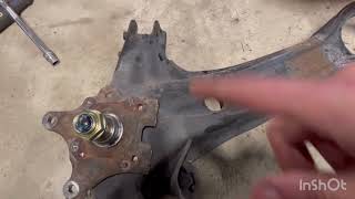 Civic rear disc brake conversion pt1