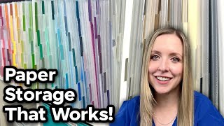 12x12 Paper Storage Solution! | Craft Room Organization