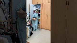 Easy way to keep clothes in cupboard|new hacks|clever wife|best friend|partners#funny#youtube#shorts