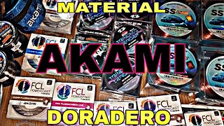 TOP MATERIALES AKAMI, LO QUE USAMOS EN ESTA TEMPORADA DORADERA,SURFCASTING GRANADA