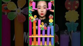 ASMR SATISFYING Colourfull Sweet Drinking show 😋😲 #candying #eatingvideos #satisfying #candyeting