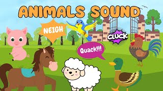 Animal sounds song | Sounds That Animals Make | Nursery Rhymes