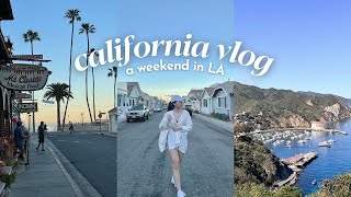 CALI VLOG 🌴 • weekend in LA, catalina island, point dume malibu, the getty museum, DTLA, & more