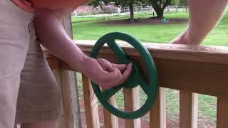 Building a Playset: Attaching a Steering Wheel