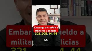 embargo de sueldo de militares y policías #ponal #militaryjustice #policia