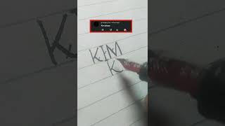 Kim name logo 🤑💥 || comment your name #shorts #logo #kim #trending #name