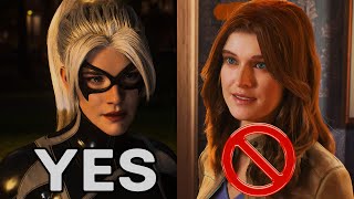 Black Cat vs. Mary Jane Marvel's Spider-Man 2