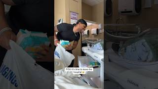 POV: It’s time to leave the hospital 🤣 #couplescomedy #family #pregnancy