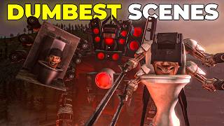 TOP 15 DUMBEST MOMENTS in SKIBIDI TOILET 😱